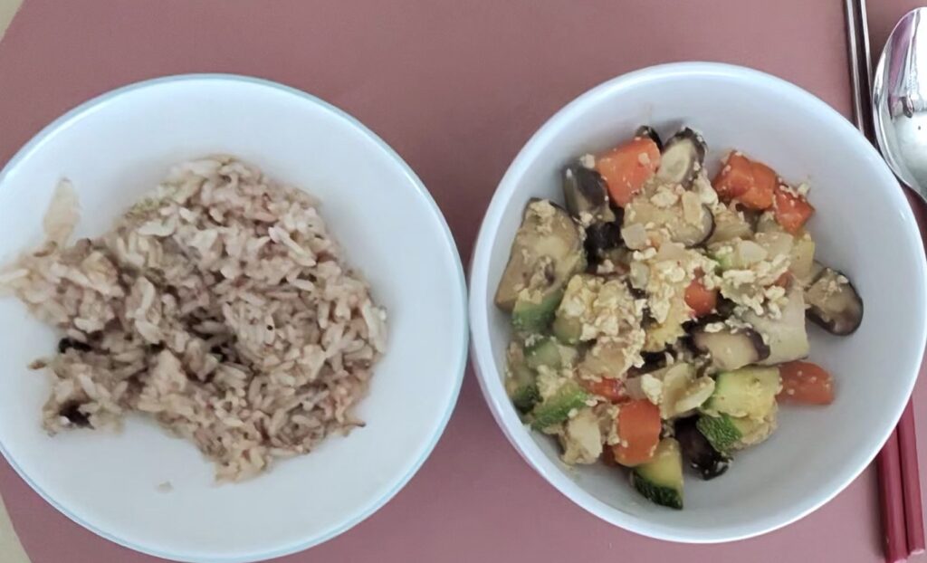 Gangdoenjang: Vegetarian Korean Tofu Skillet